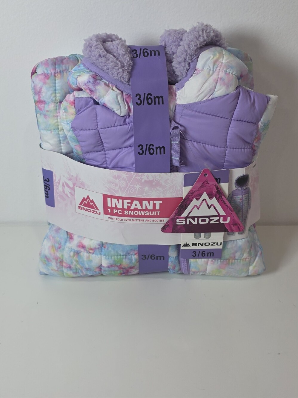 🎄 Snozu Infant 3/6 Months One Piece Snow Suit New